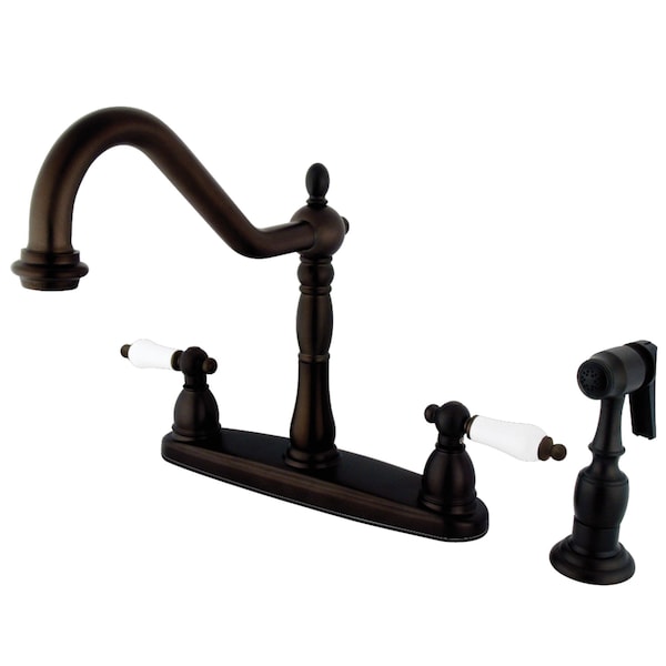 Heritage Centerset Kitchen Faucet, Oil Rubbed Bronze